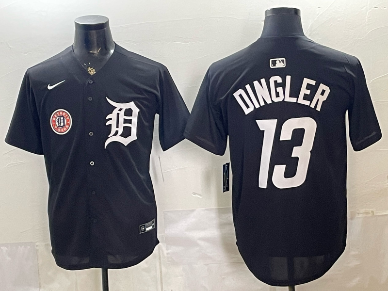 Men Detroit Tigers #13 Dingler black Nike 2026 MLB Jersey 05280023